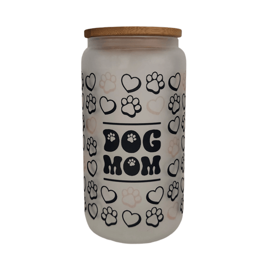 Dog mom cup (black)