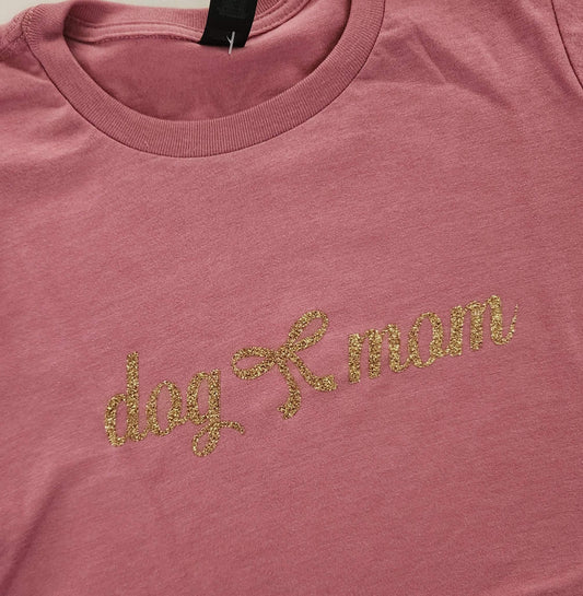 Bow Dog Mom T-shirt