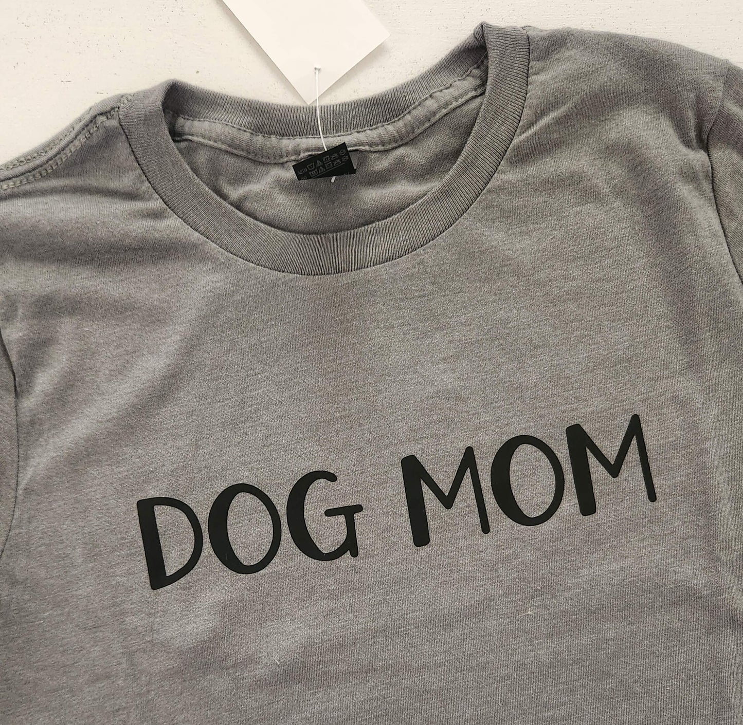 Dog Mom T-shirt Gray