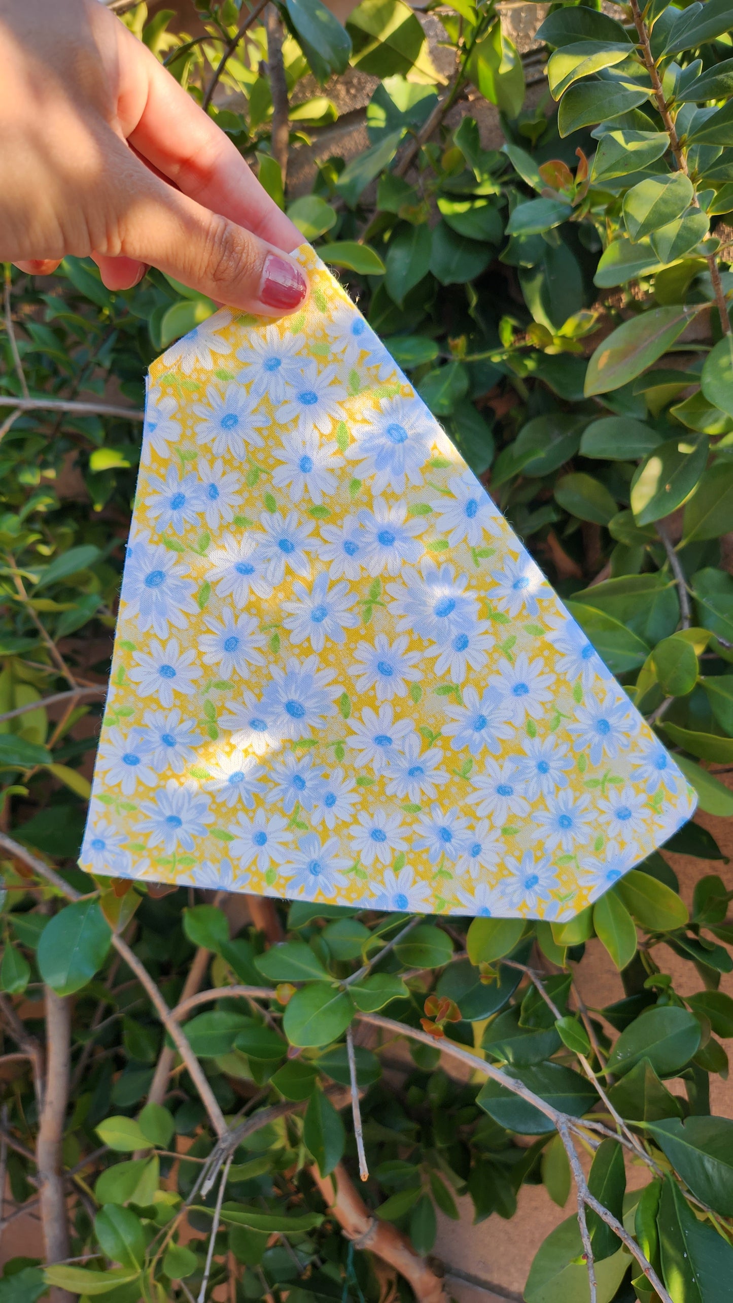 Yellow Floral Dog Bandana