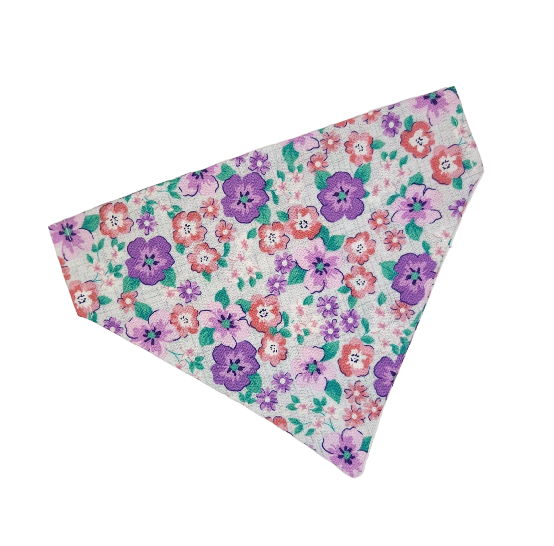 Purple Floral Dog Bandana