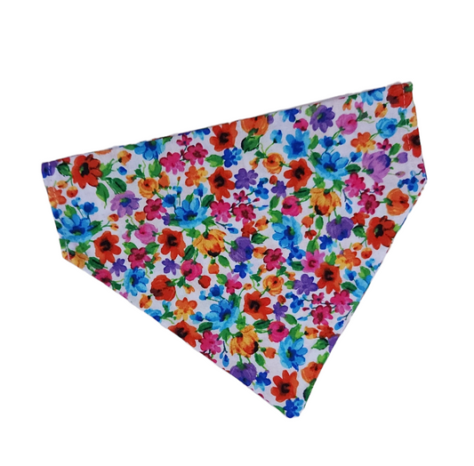 Colorful Floral Dog Bandana