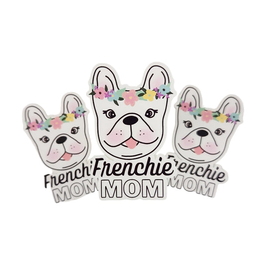 Floral Frenchie Mom Sticker