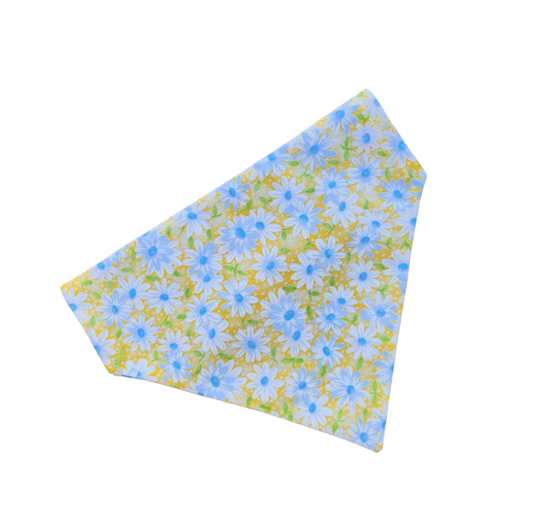 Yellow Floral Dog Bandana